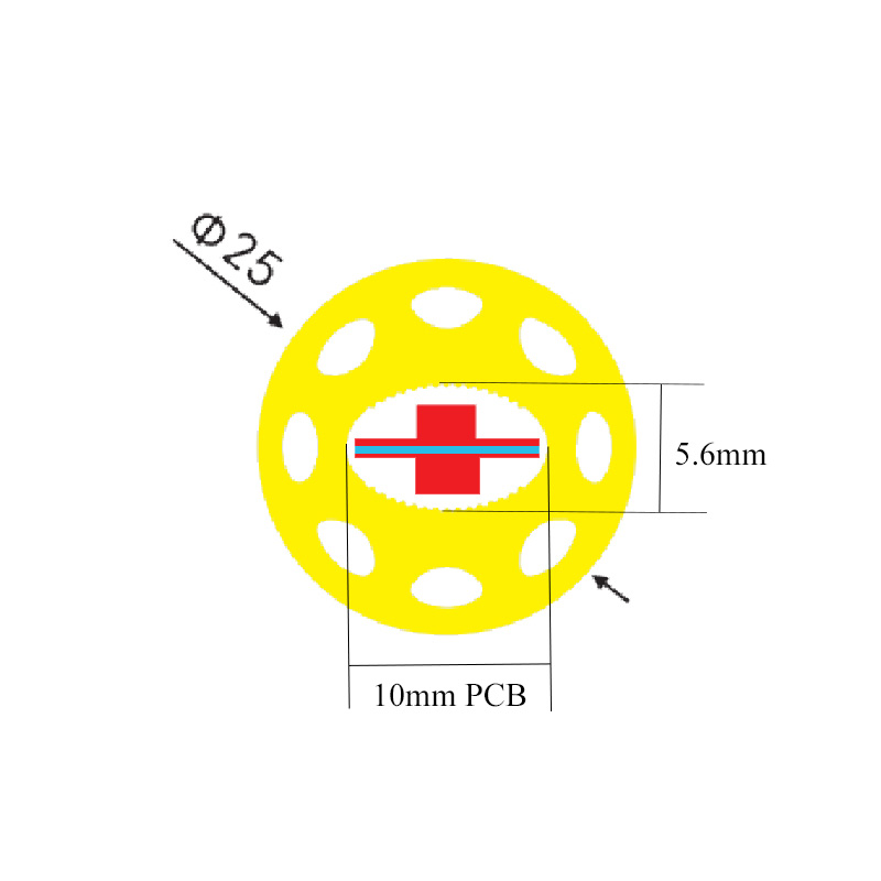 D25 1in Round 360 Tubing Flex 10mm Silicone LED Diffuser Channel D25 1in Round 360 Tubing Flex 10mm Silicone LED Diffuser Channel